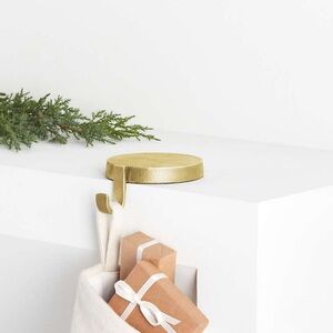 Crate&Barrel Gold Stocking Holder